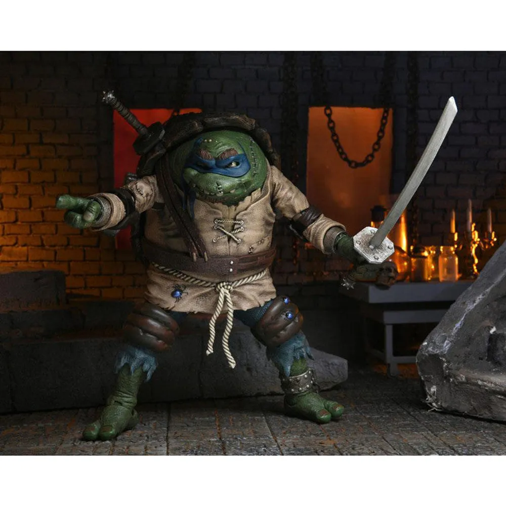 Neca Figura Articulada Leonardo As The Hunchback Las Tortugas Ninja By Nickelodeon - Limited Edition