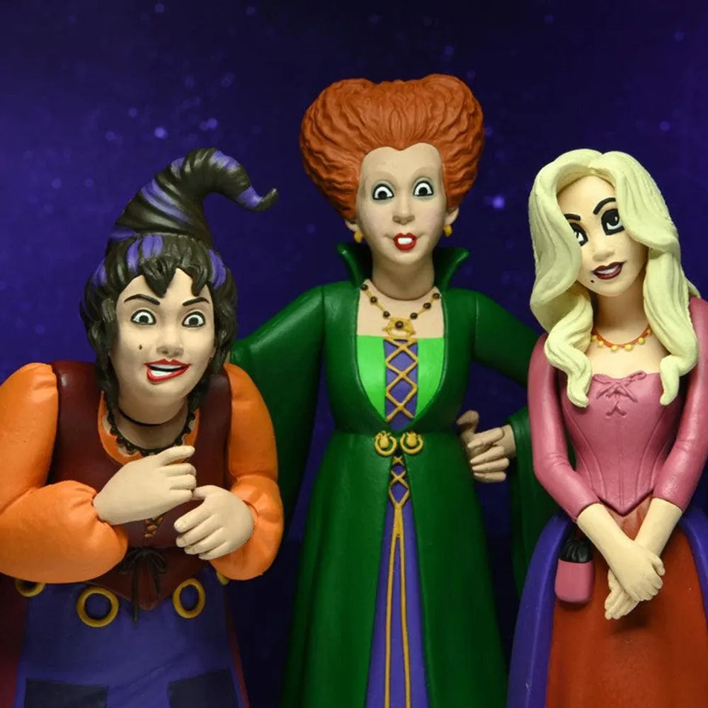 Neca Figura Sanderson Sisters 3 Pack Hocus Pocus By Kenny Ortega - Limited Edition