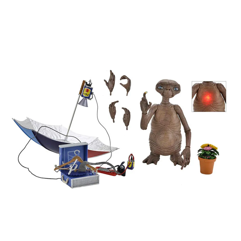 Neca Figura Articulada Deluxe Ultimate E.T. Light-Up Chest E.T., El Extraterrestre By Steven Spielberg - Limited Edition