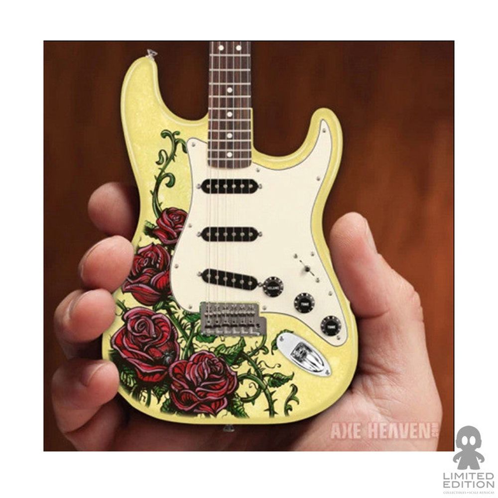 Axe Heaven Mini Guitarra David Lozeau Roses Tattoo Fender Strat