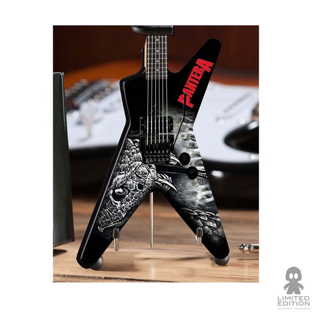 Axe Heaven Mini Guitarra Dean Dimebag Pantera Black & White