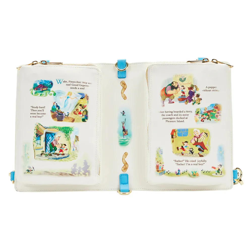 Loungefly Crossbody Classic Book Pinocchio By Disney - Limited Edition