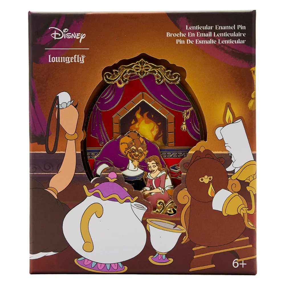 Loungefly Pin Fireplace Scene La Bella Y La Bestia By Disney - Limited Edition