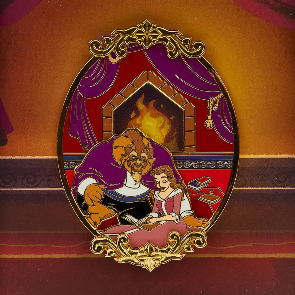 Loungefly Pin Fireplace Scene La Bella Y La Bestia By Disney - Limited Edition