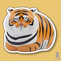 Artoys Limited Edition Blindbox Set Fat Tiger Emoticons 8 Pz Fat Tiger