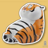 Artoys Limited Edition Blindbox Set Fat Tiger Emoticons 8 Pz Fat Tiger