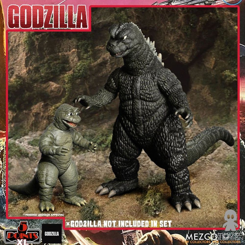 Mezco Toyz Set Figura Godzila Destroy All Monsters 1968 Round 2 Godzilla - Limited Edition