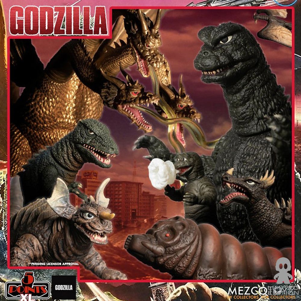 Mezco Toyz Set Figura Godzila Destroy All Monsters 1968 Round 2 Godzilla - Limited Edition