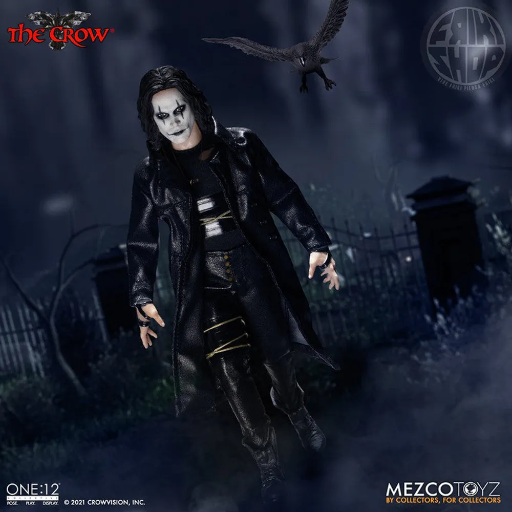 Mezco Toyz Figura Articulada Collective Eric Draven One: 12 The Crow By James O'Barr - Limited Edition