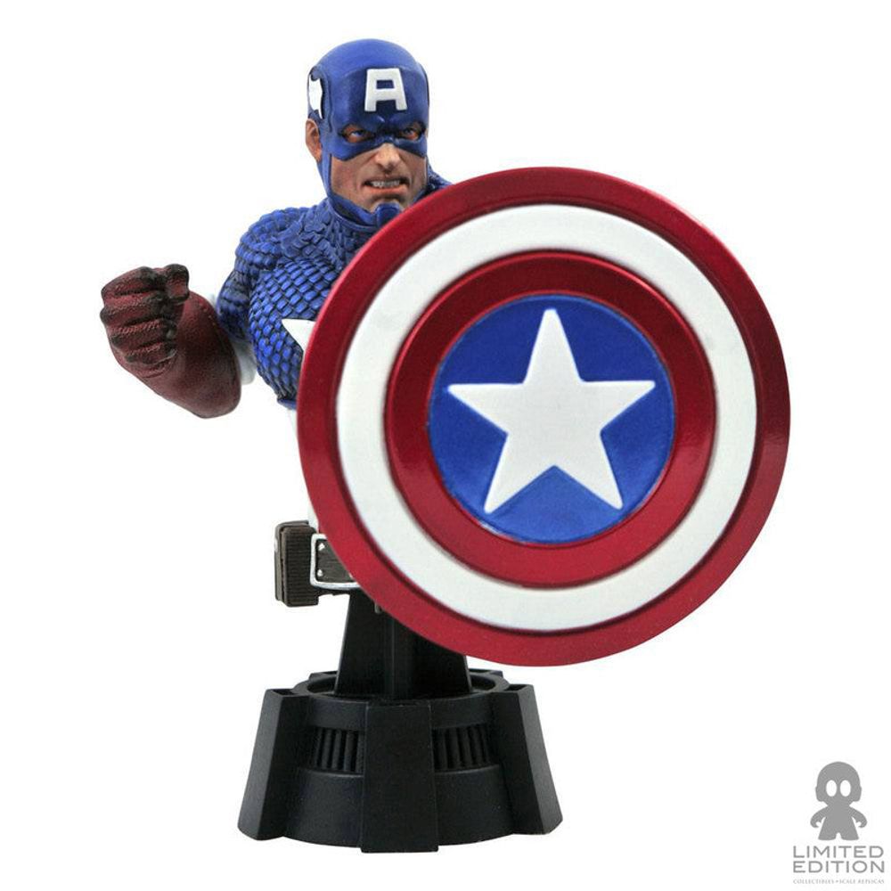 Diamond Select Toys Figura Articulada Captain America Marvel - Limited Edition