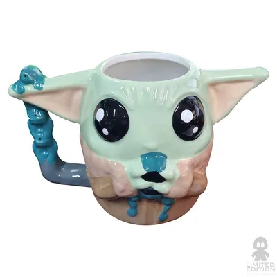 Limited Edition Taza Grogu Comiendo Rana The Mandalorian By Star Wars - Limited Edition