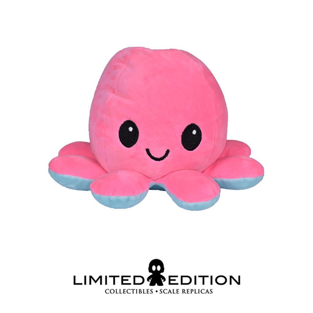 Limited Edition Peluche Peluche Pulpo Rosa Azul Grande