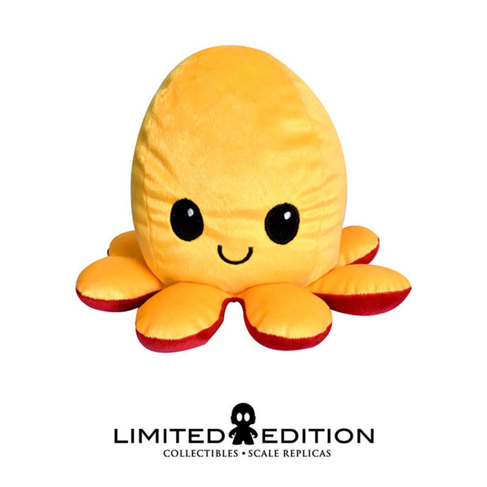 Limited Edition Peluche Peluche Pulpo Rojo Amarillo Chico