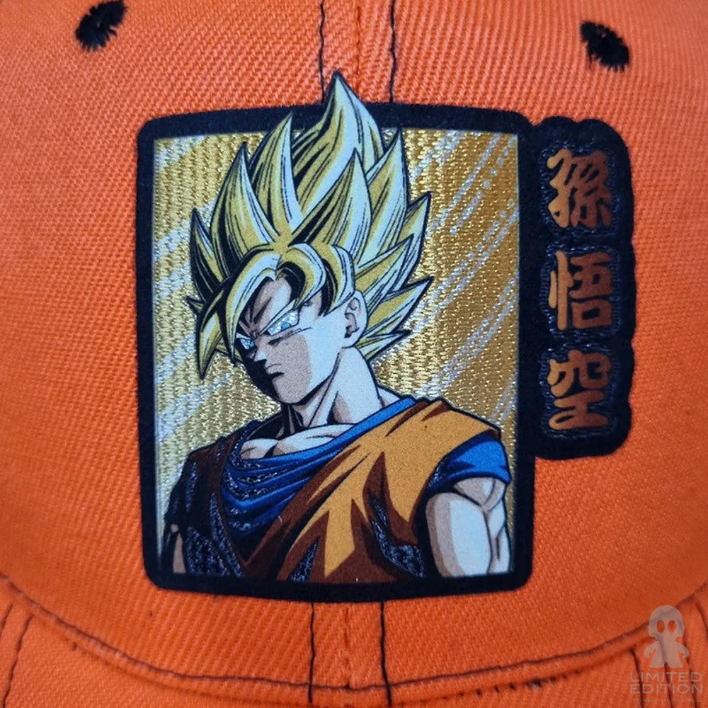 Limited Edition Gorra Naranja Con Negro Goku Ssj 2 Dragon Ball By Akira Toriyama - Limited Edition