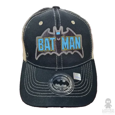 Limited Edition Gorra Negra Con Degradado Café Logo Serie 1966 Batman By Dc - Limited Edition