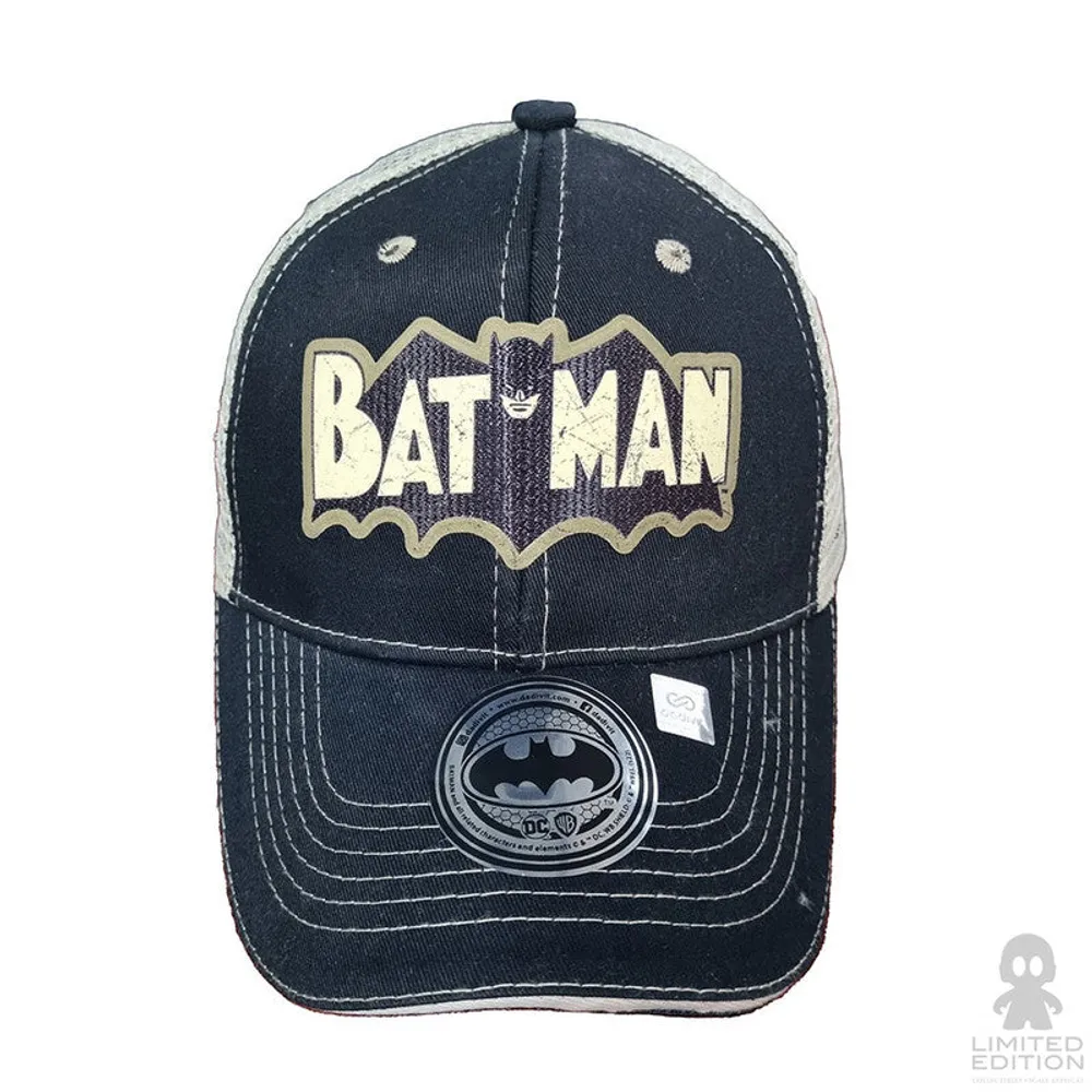 Limited Edition Gorra Negra Con Crema Logo Serie 1966 Batman By Dc - Limited Edition