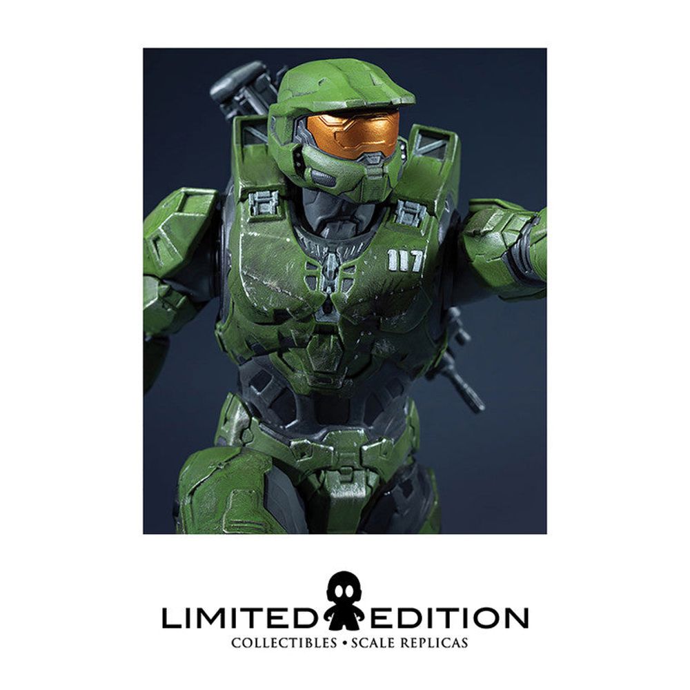 Dark Horse Estatuilla Master Chief With Grappleshot Halo By Bungie - Limited Edition