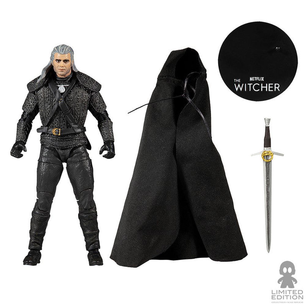 Mcfarlane Toys Figura Articulada Geralt Of Rivia Cloth Cape 7 Pulg The Witcher - Limited Edition