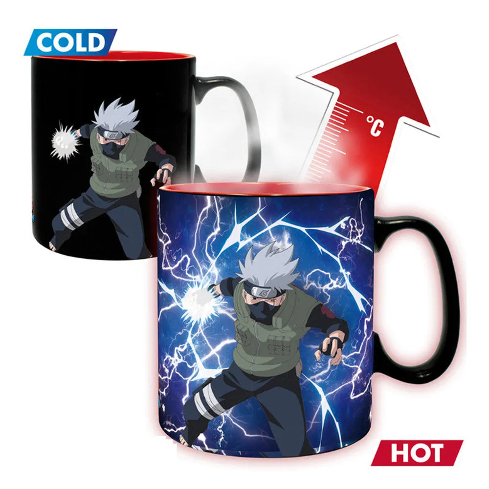 Abystyle Set Taza Termica & Portavasos Kakashi Hatake Naruto By Masashi Kishimoto - Limited Edition