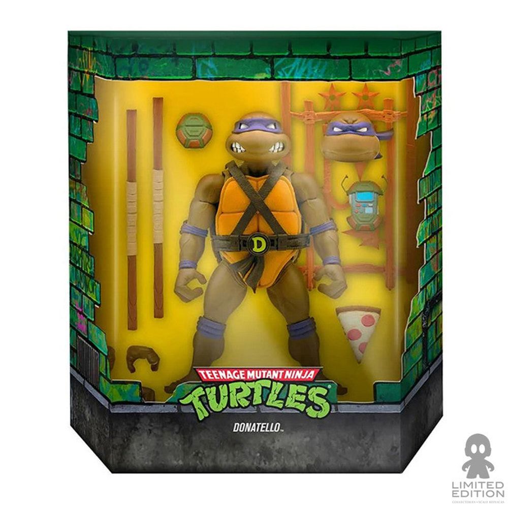 Super7 Figura Articulada Donatello W4 Escala 1:10 Nickelodeon Teenage Mutant Ninja Turtles