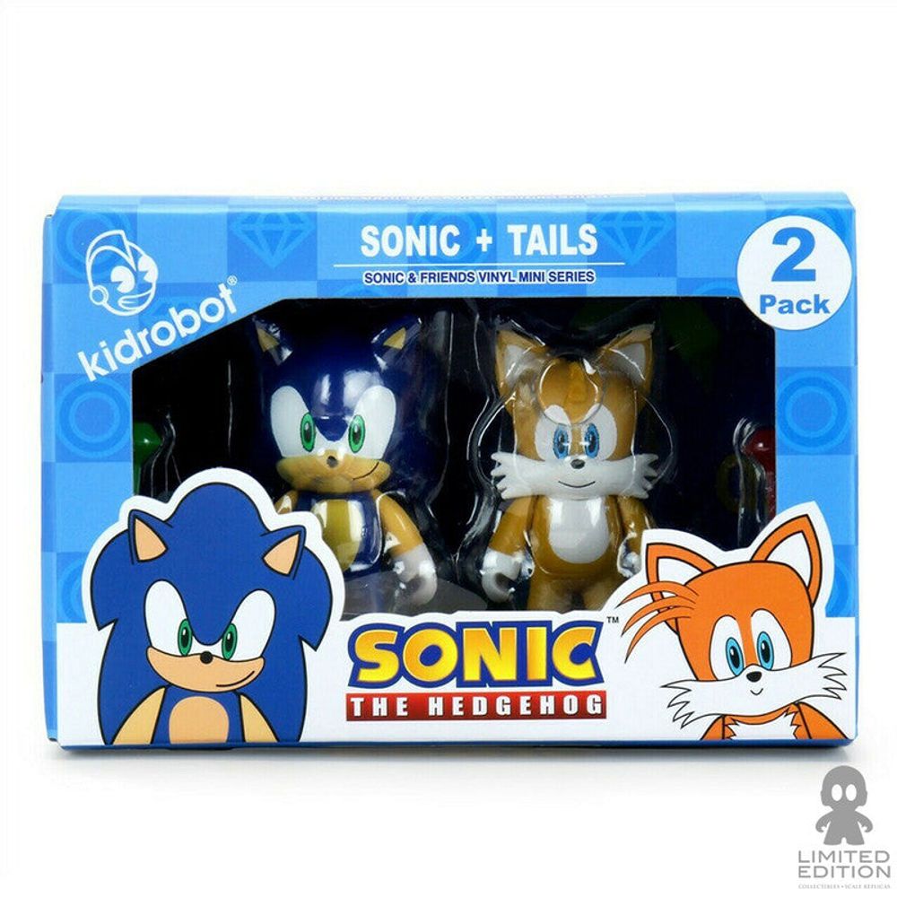 Kidrobot Figura Sonic Y Tails 2 Pack Sega