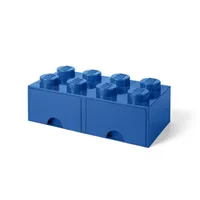 Lego Cajonera Doble Bloque Azul Grande Largo By Lego