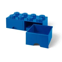 Lego Cajonera Doble Bloque Azul Grande Largo By Lego