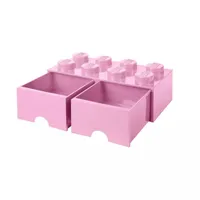 Lego Cajonera Doble Bloque Rosa By Lego