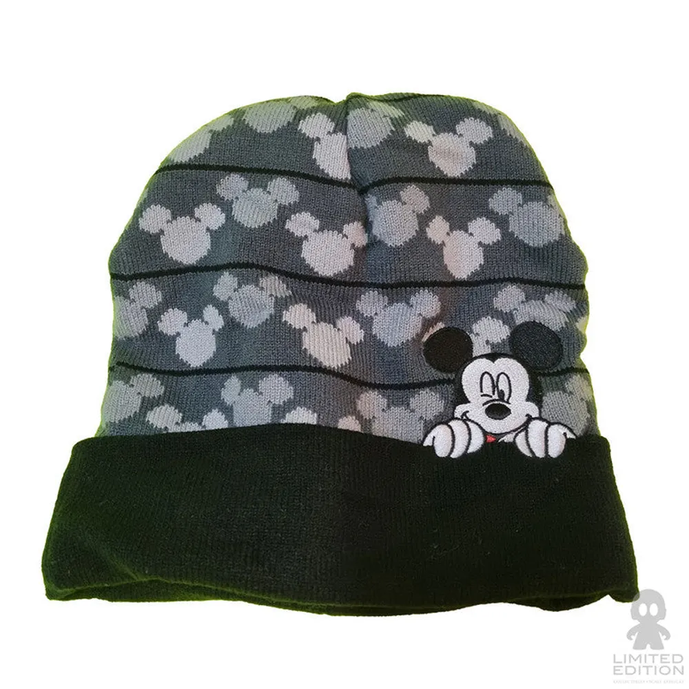 Limited Edition Gorro Negro Con Logos Mickey Mickey Mouse And Friends By Disney - Limited Edition