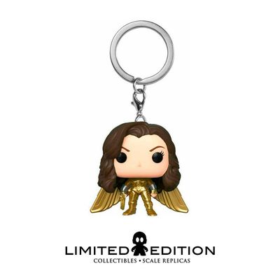 Funko Pop Keychain Wonder Woman Golden Armor No Helmet DC