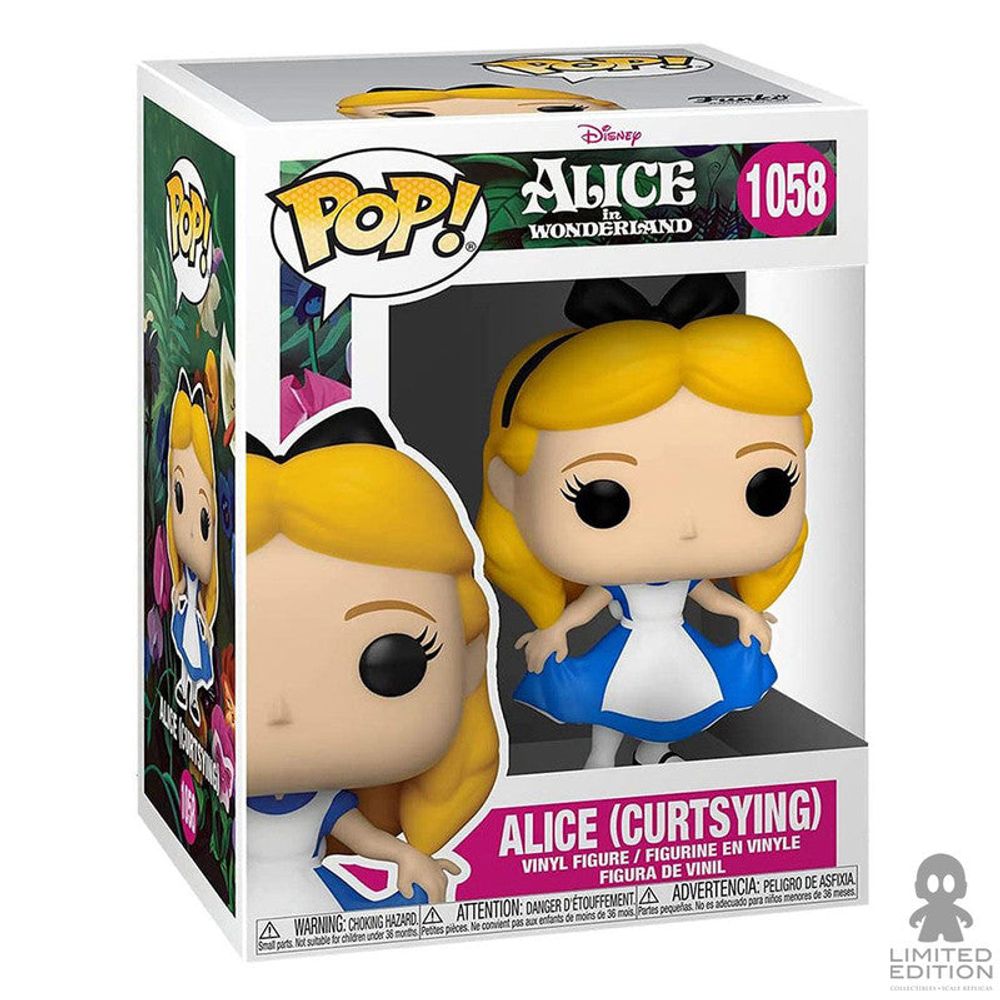 Funko Pop Alice Curtsying 1058 Alicia En El País De Las Maravillas By Disney