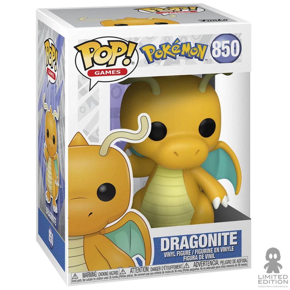 Funko Pop Dragonite 850 Pokémon By Nintendo - Limited Edition