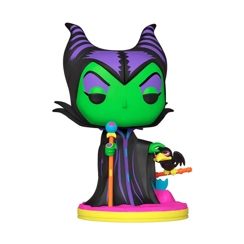 Funko Pop Maleficent 1082 Blacklight Villains By Disney - Limited Edition