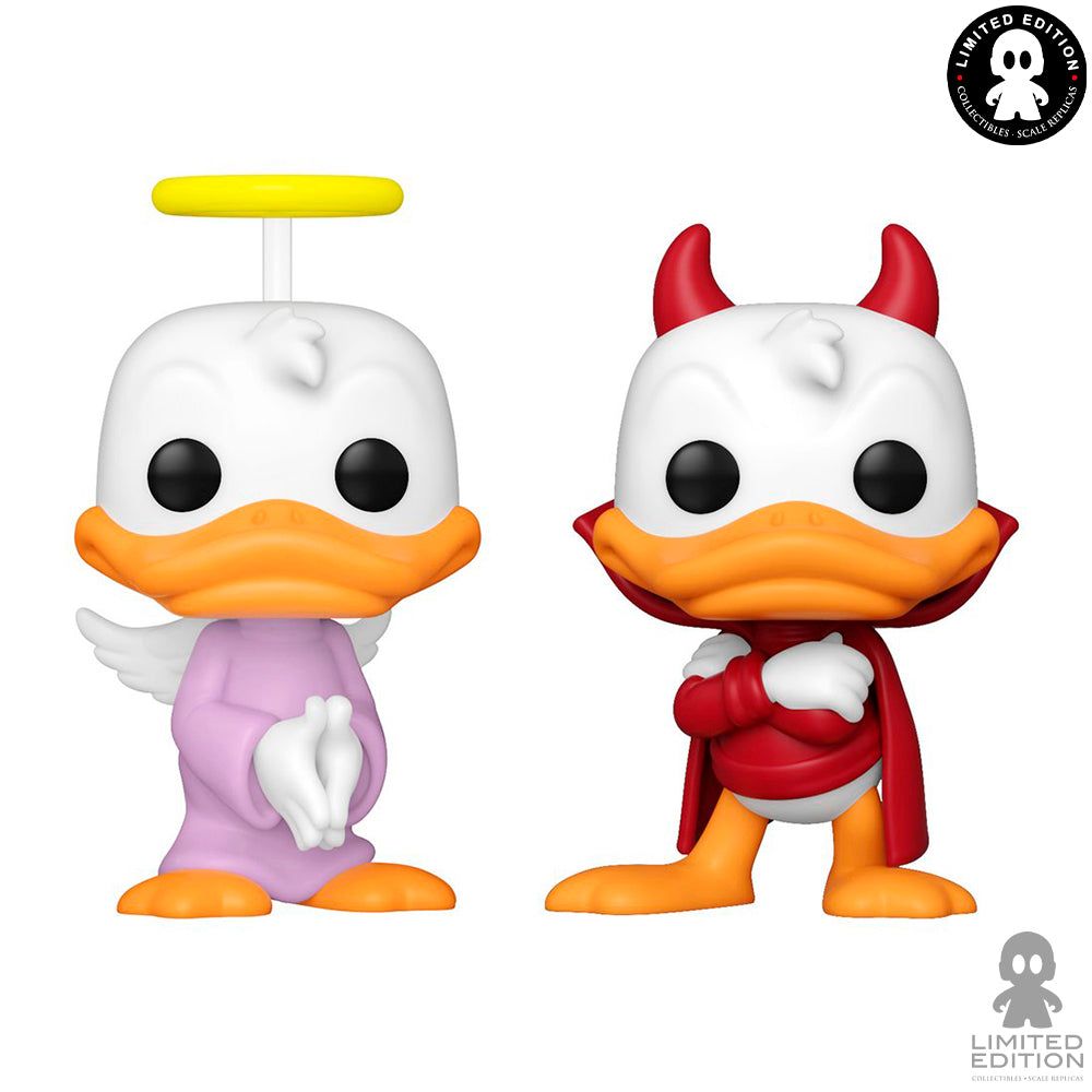 Funko Pop Donald's Shoulder Angel & Devil 2 Pack Exclusivo de Limited Edition Disney - Limited Edition