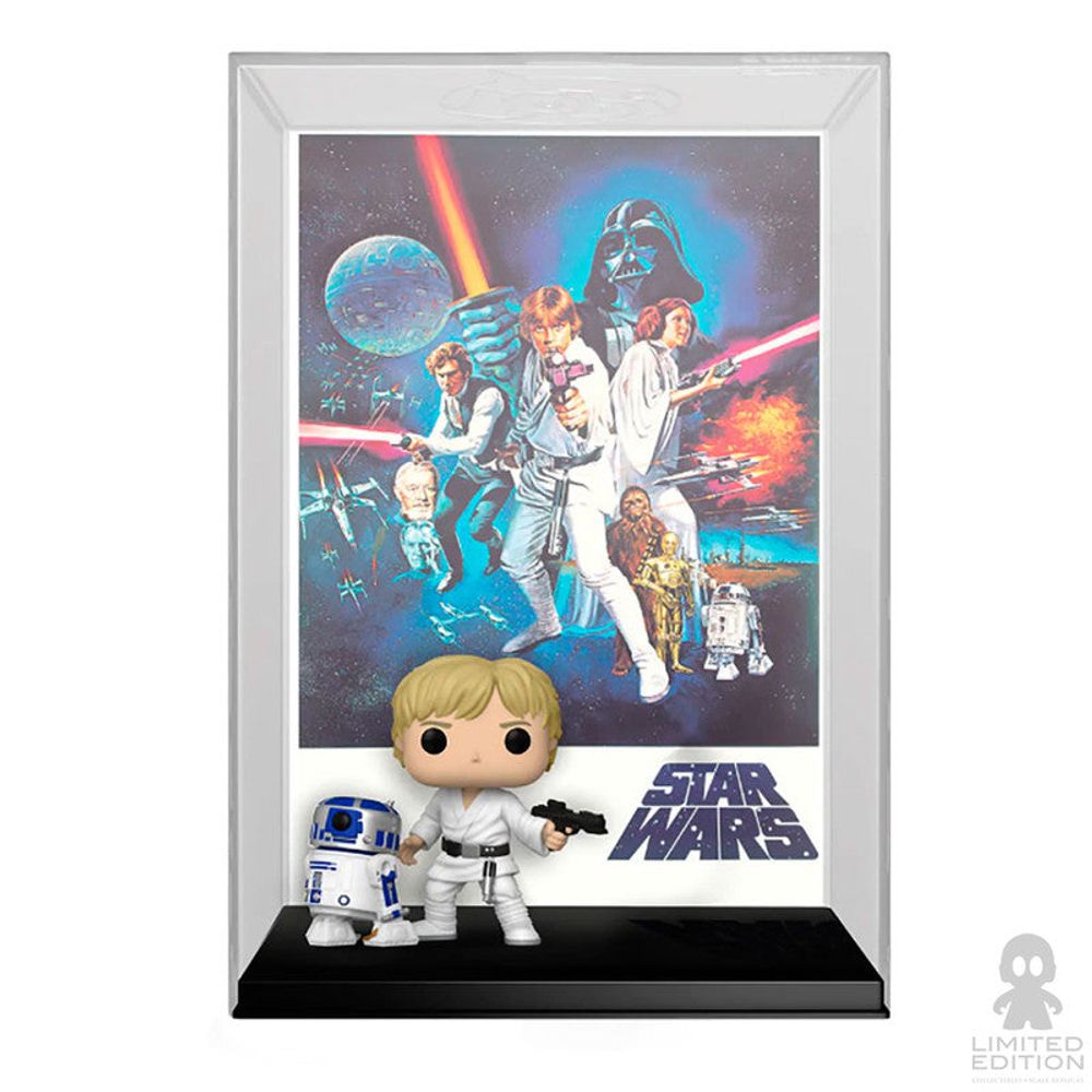 Preventa Funko Pop Movie Poster Luke Skywalker With R2-D2 02 Episodio Iv: Una Nueva Esperanza By Star Wars - Limited Edition