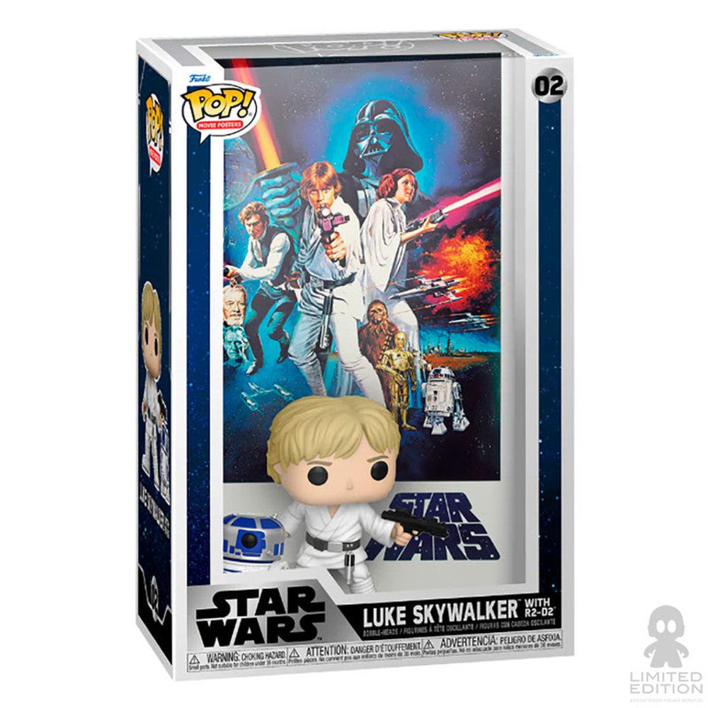 Preventa Funko Pop Movie Poster Luke Skywalker With R2-D2 02 Episodio Iv: Una Nueva Esperanza By Star Wars - Limited Edition