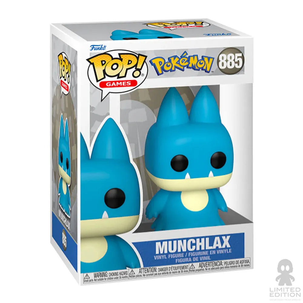 Preventa Funko Pop Munchlax 885 Pokémon By Nintendo - Limited Edition