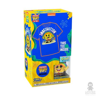 Funko Set Llavero & Playera Bob Esponja Imaginacion Spongebob Squarepants By Nickelodeon - Limited Edition