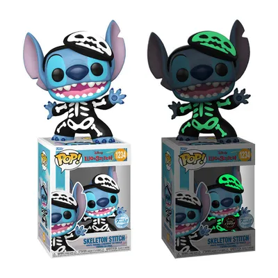 Preventa Funko Pop Skeleton Stitch 1234 Special Edition Lilo & Stitch By Disney - Limited Edition