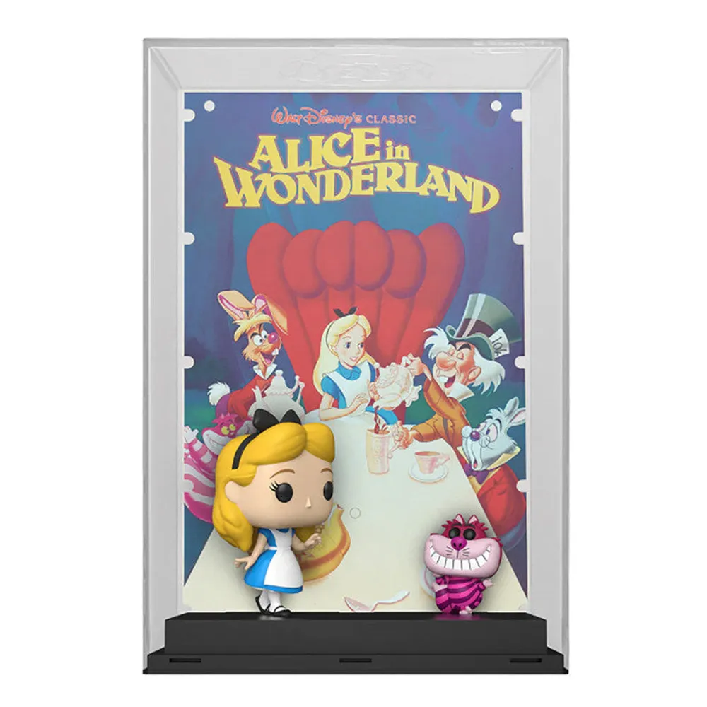 Preventa Funko Pop Movie Poster Alice With Cheshire Cat 11 10Th Alicia En El País De Las Maravillas By Disney - Limited Edition