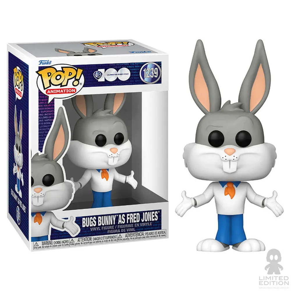 Preventa Funko Pop Bugs Bunny As Fred Jones 1239 100Th Looney Tunes By Warner Bros. - Limited Edition
