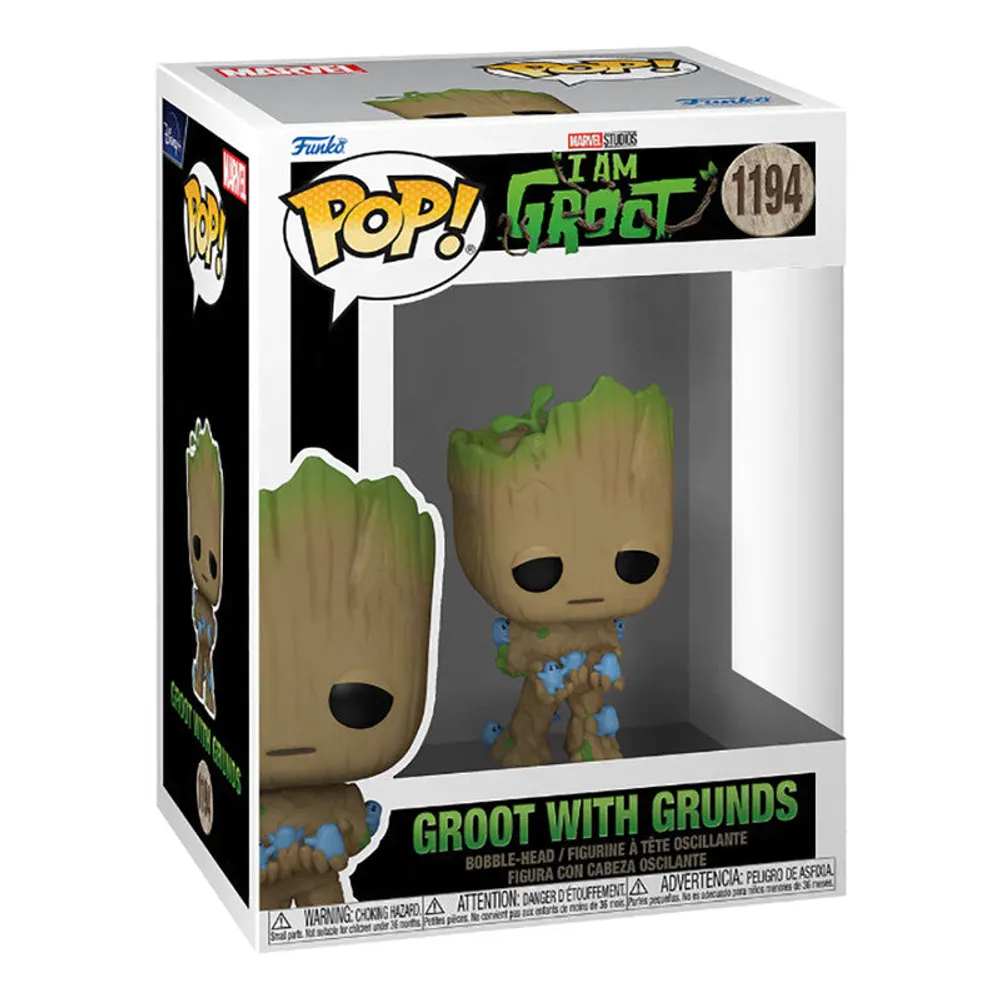 Preventa Funko Pop Groot With Grunds 1194 I Am Groot By Marvel - Limited Edition