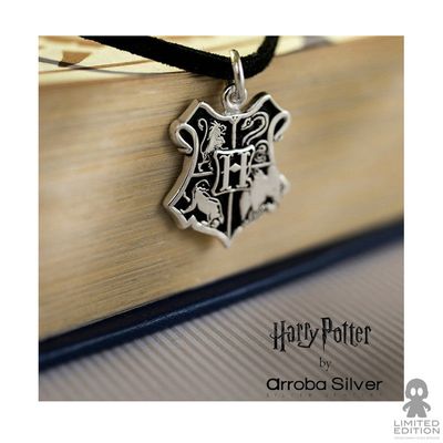 Arroba Silver Collar Escudo Hogwarts Plata .925 Harry Potter