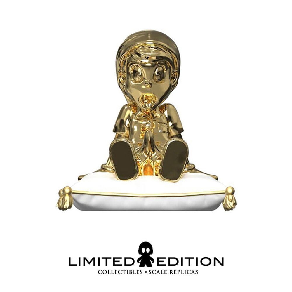 Mighty Jaxx Estatuilla A Wood Awakening Chill-Out Gold Chrome Edition Pinocho By Juce Gace - Limited Edition