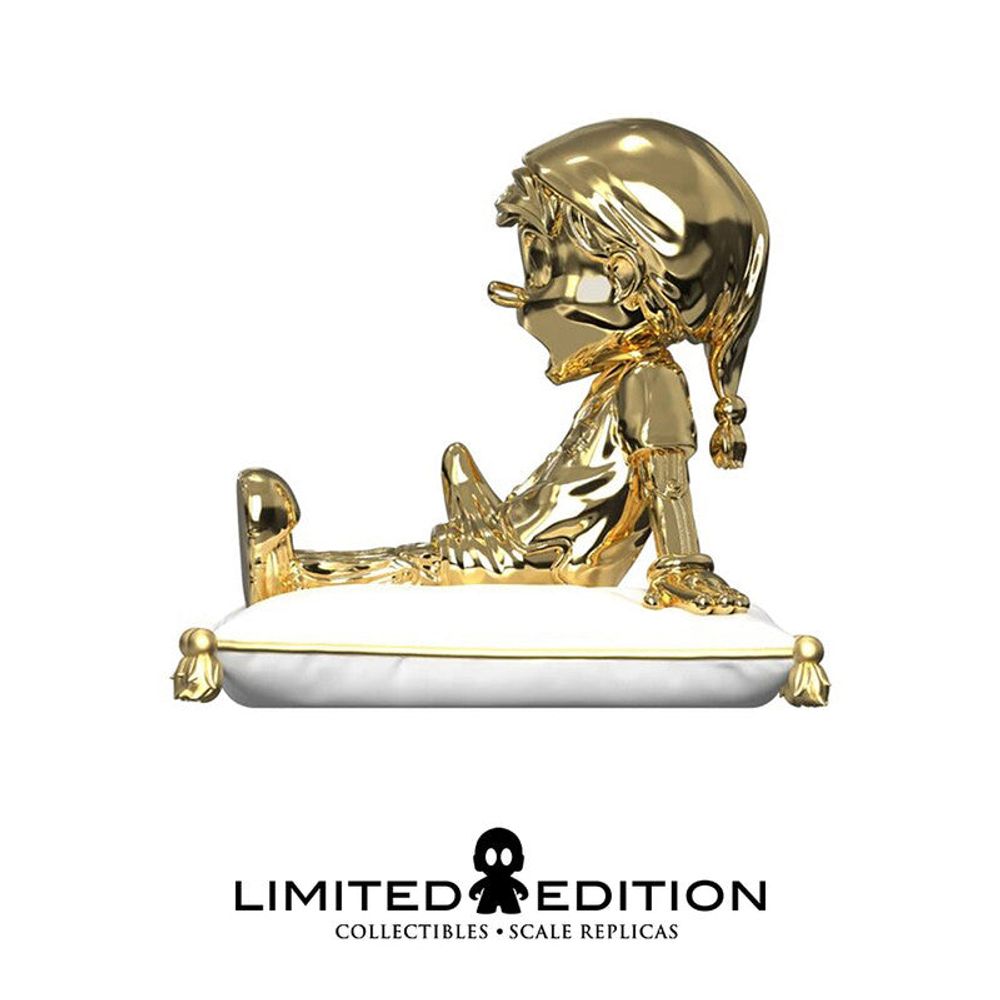 Mighty Jaxx Estatuilla A Wood Awakening Chill-Out Gold Chrome Edition Pinocho By Juce Gace - Limited Edition