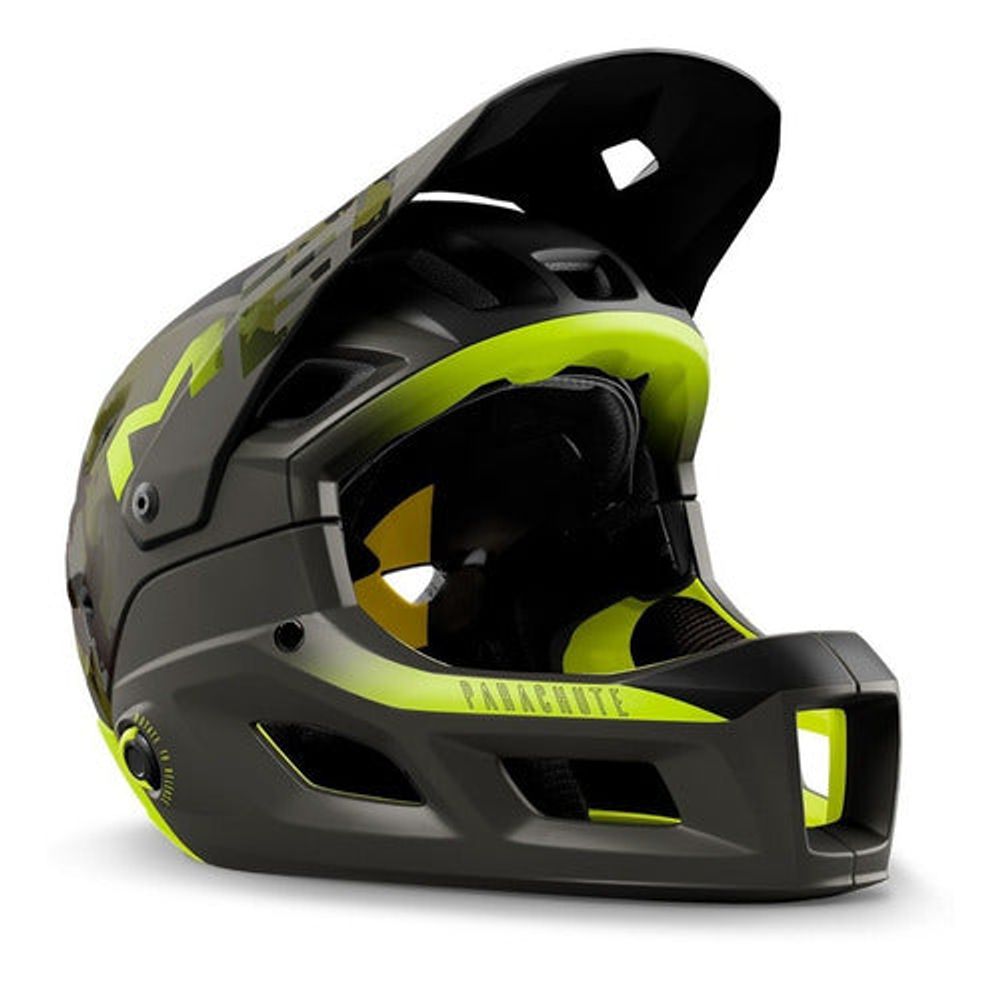 Casco MET Parachute MCR Mips negro-rojo