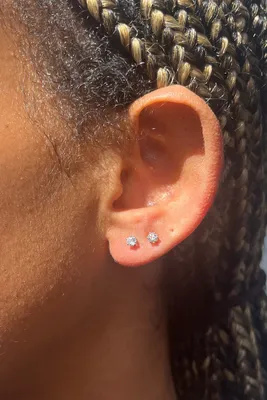 Diamond Stud Earring Set