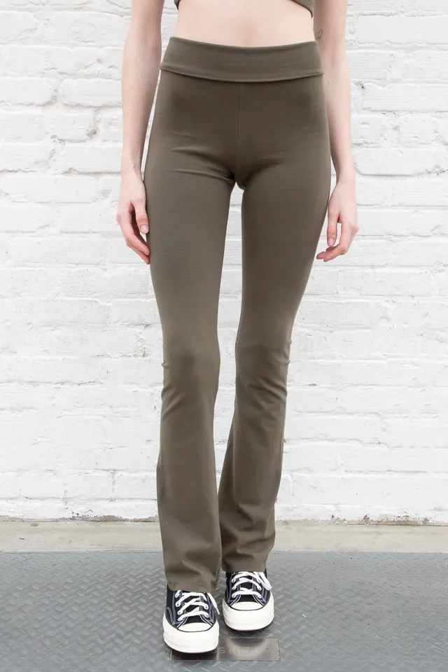 Brandy Melville, Pants & Jumpsuits, Brandy Melville Silver Gray Hilary  Yoga Pants