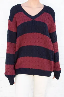 Aleah Cotton Stripe Sweater