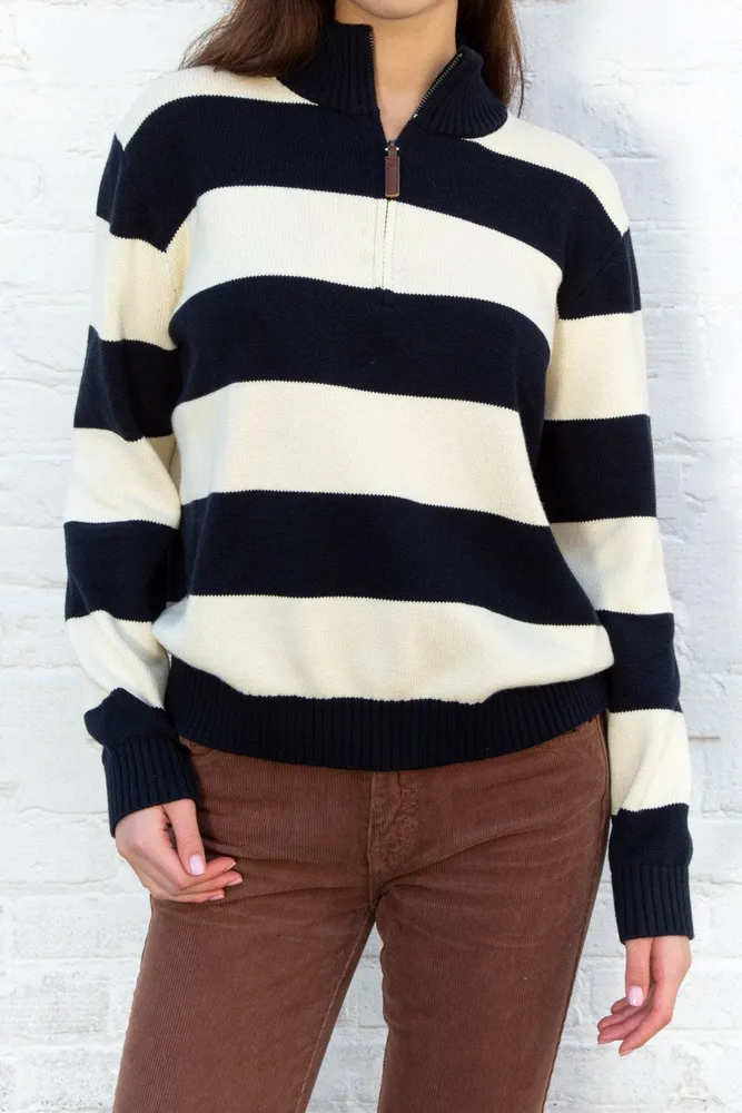 Brandy Melville Aleah Cotton Stripe Sweater